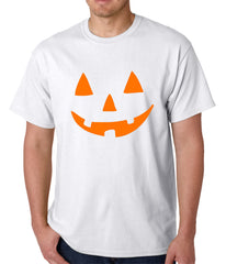 Halloween Tshirt - Orange Jack O' Lantern Mens T-shirt