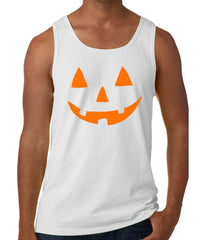 Halloween Shirt - Orange Jack O' Lantern Tank Top