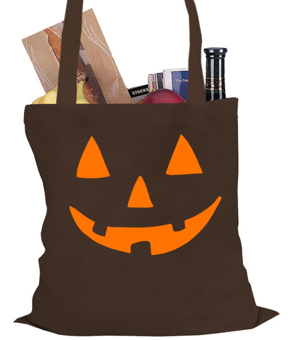 Orange Jack O' Lantern Tote Bag