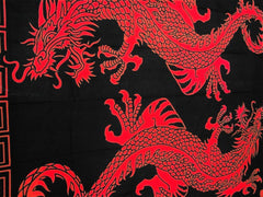 Oriental Twin Dragon Tapestry