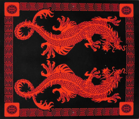 Oriental Twin Dragon Tapestry