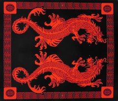 Oriental Twin Dragon Tapestry