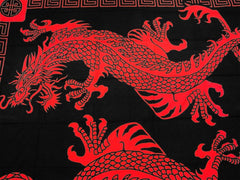 Oriental Twin Dragon Tapestry