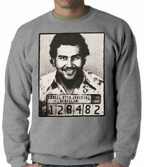 Pablo Escobar Smiling Mug Shot Adult Crewneck