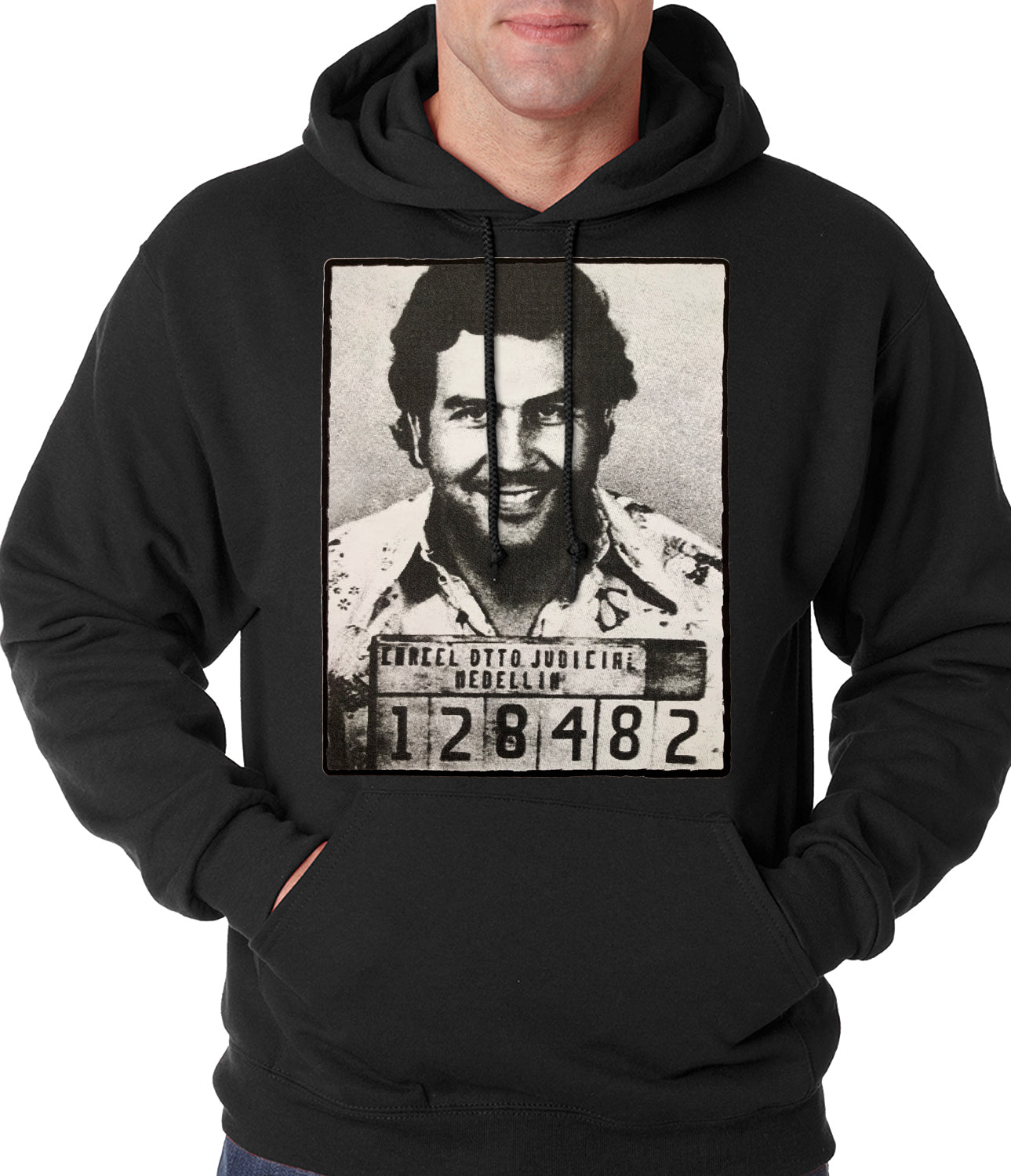 Pablo Escobar Smiling Mug Shot Adult Hoodie