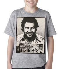 Pablo Escobar Smiling Mug Shot Kids T-shirt