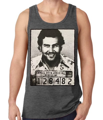 Pablo Escobar Smiling Mug Shot Tank Top