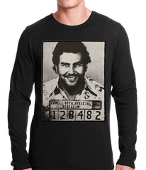 Pablo Escobar Smiling Mug Shot Thermal Shirt