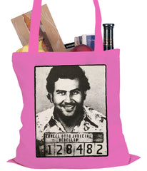 Pablo Escobar Smiling Mug Shot Tote Bag