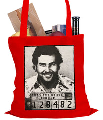 Pablo Escobar Smiling Mug Shot Tote Bag