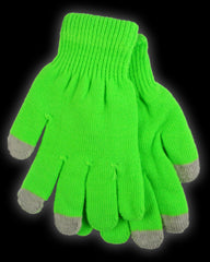 Pair of Neon Texting Gloves