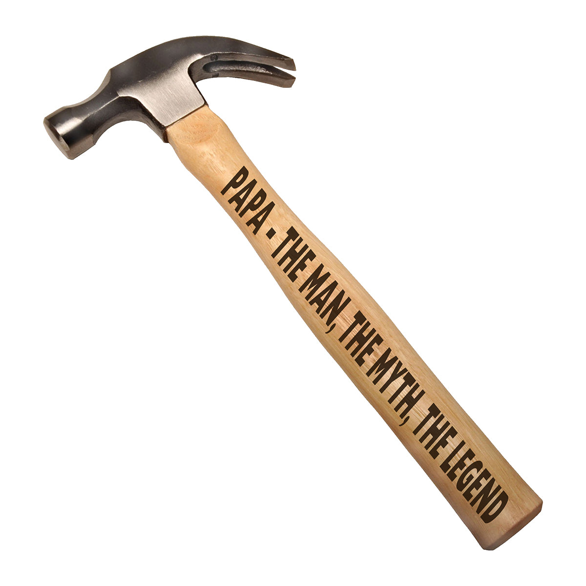 Papa - The Man, The Myth, The Legend DIY Gift Engraved Wood Handle Steel Hammer