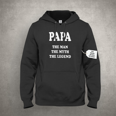 Papa - The Man, The Myth, The Legend Fathers Day Adult Hoodie