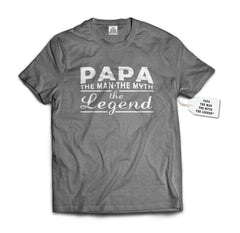 Papa - The Man, The Myth, The Legend® Fathers Day Mens T-shirt #1741