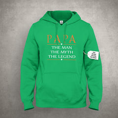 Papa The Man The Myth The Legend® Mens Bewild Hoodie