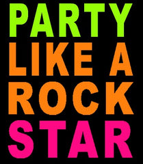 Party Like A Rock Star Girls T-Shirt
