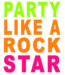 Party Like A Rock Star Girls T-Shirt