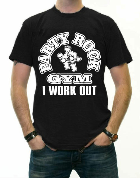 Party Rock Gym I Work Out Men's T-Shirt –