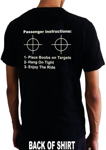 Passenger Instructions Mens T-Shirt  (Back Print)