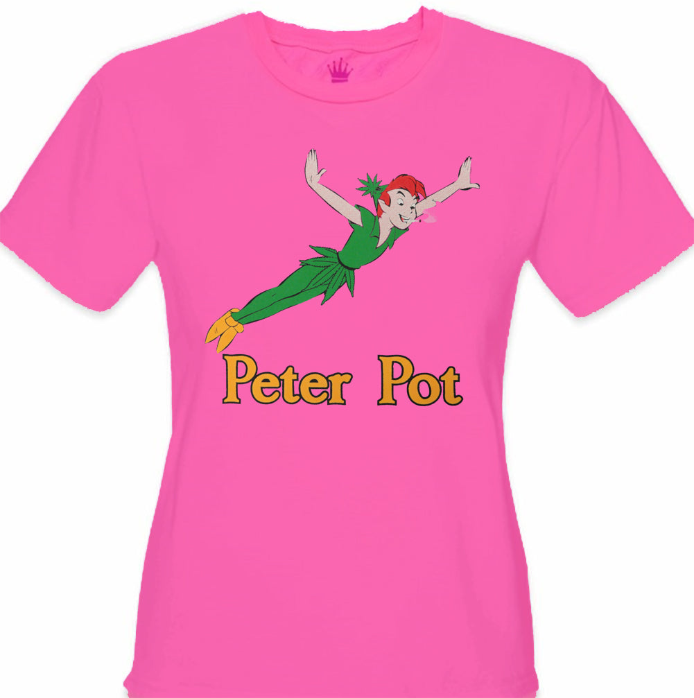 Peter Pot Funny Girl's T-Shirt