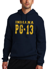 PG-13 George Indiana Adult Hoodie (Navy Blue)