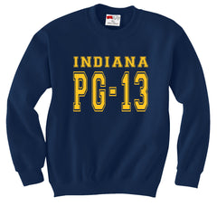 PG-13 George Indiana Crew Neck Sweatshirt (Navy Blue)
