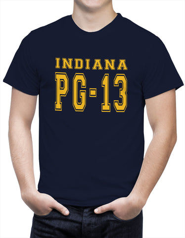 PG-13 George Indiana Men's T-Shirt (Navy Blue)