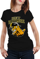 Hey Baltimore - Pittsburgh guy with Middle Finger Girls T-shirt