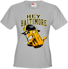 Hey Baltimore - Pittsburgh guy with Middle Finger Girls T-shirt