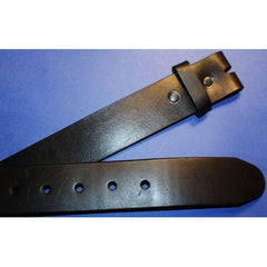 Plain Black Leather Belt for use with any Belt Buckle