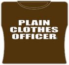 Plain Clothes Officer Girls T-Shirt