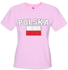 Poland "Polska" Vintage Flag International Girls T-Shirt