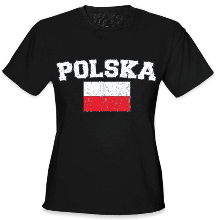 Vintage Bewild Poland Girls International – T-Shirt Flag \