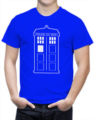 Police Box Phone Booth TARDIS Men's T-Shirt