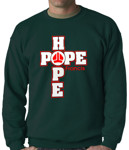 Pope Francis - Hope Adult Crewneck