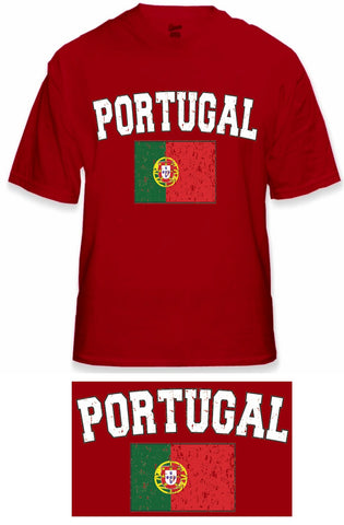 Portugal Vintage Flag International Mens T-Shirt