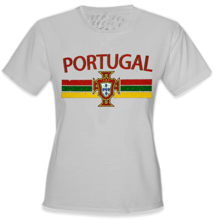 Portugal Vintage Shield International Girls T-Shirt