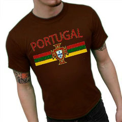 Portugal Vintage Shield International Mens T-Shirt