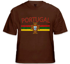 Portugal Vintage Shield International Mens T-Shirt
