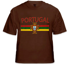 Portugal Vintage Shield International Mens T-Shirt