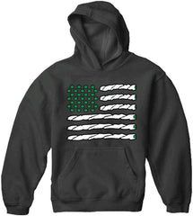 Pot American Flag Adult Hoodie