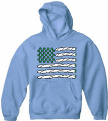 Pot American Flag Adult Hoodie