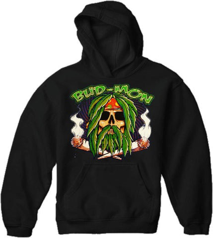 Pot Head & Stoner Sweatshirts - Bud Mon Hoodie