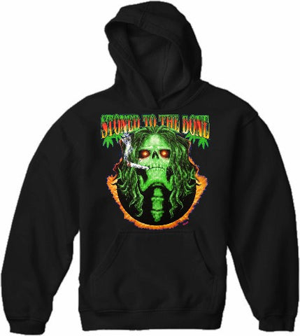 Pot Head & Stoner Sweatshirts - Stoned to the Bone Hoodie