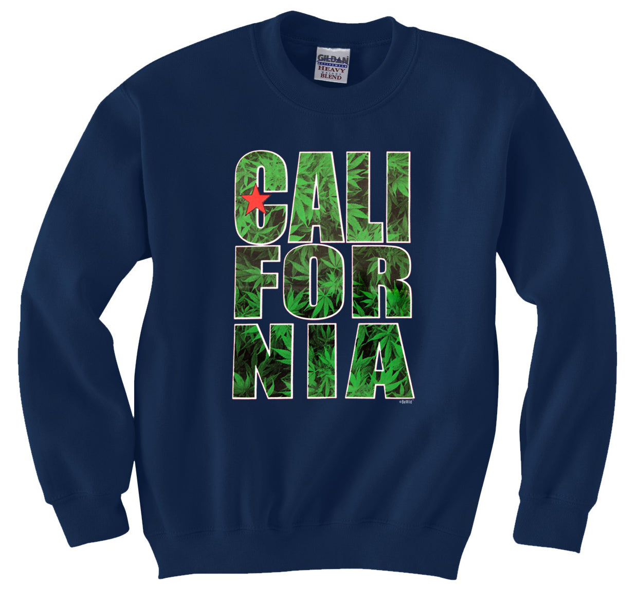 Pot Leaf California Crewneck Sweatshirt