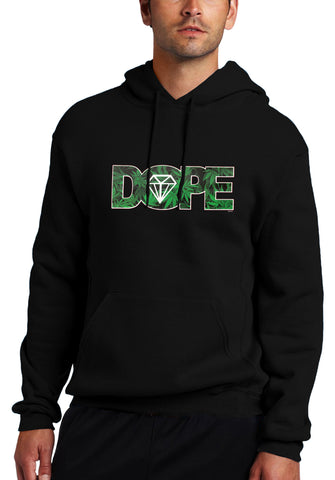 Pot Leaf Dope Diamond Adult Hoodie