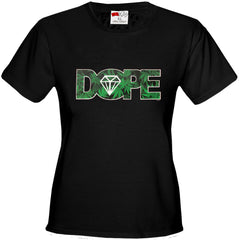 Pot Leaf Dope Diamond Girl's T-Shirt