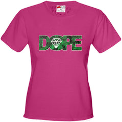 Pot Leaf Dope Diamond Girl's T-Shirt