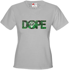 Pot Leaf Dope Diamond Girl's T-Shirt