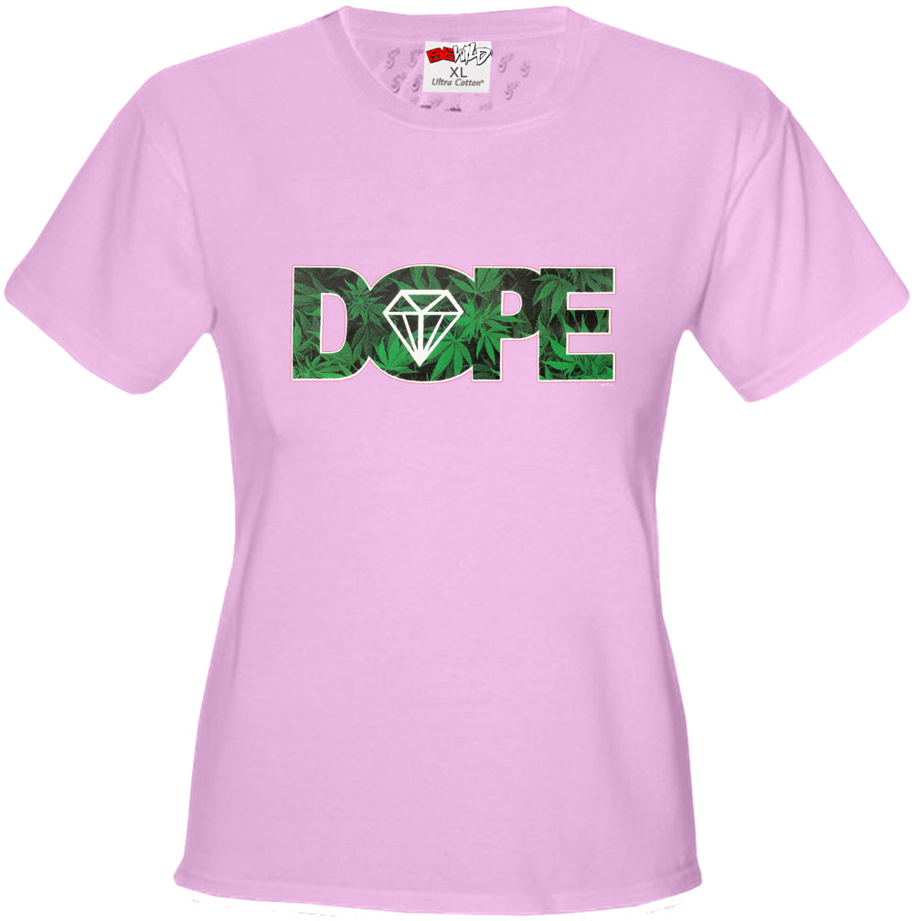 Pot Leaf Dope Diamond Girl's T-Shirt